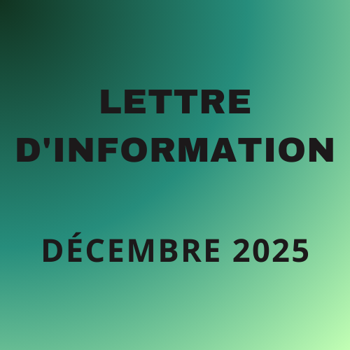 Lettre d'information - Décembre 2025