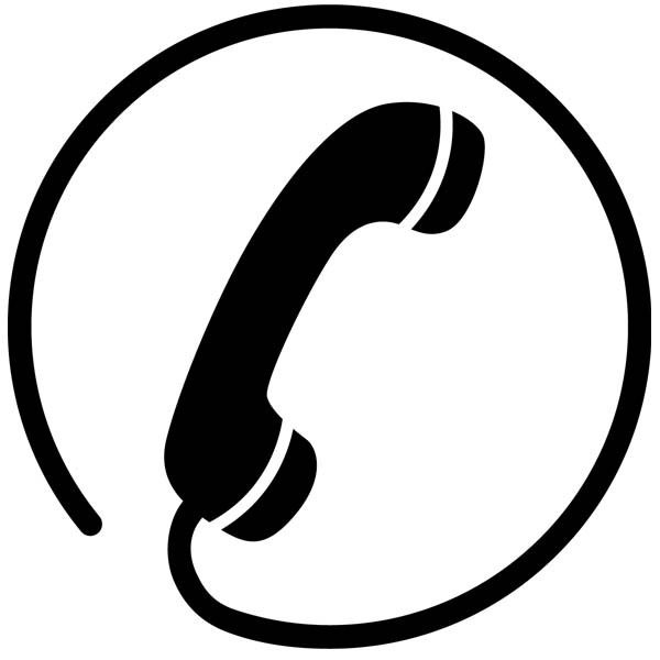 sticker logo telephone