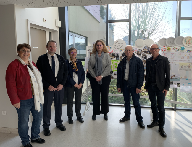 Visite de la CEA à la résidence Les Tulipiers le 10 janvier 2023